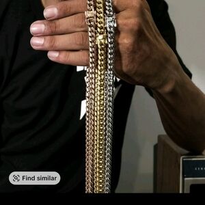 Gold and Silver Chain Necklace